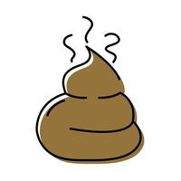 pet poop image isolated icon vector
