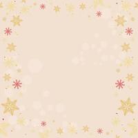 christmas snowflakes frame background vector