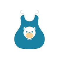 baby bib accessory isolated icon vector