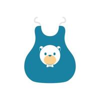 baby bib accessory isolated icon vector