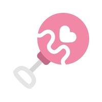 cute jingle bell baby toy icon vector