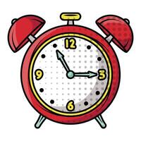 alarm clock wake up pop art style vector