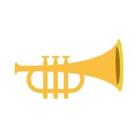 trumpet musical instrument isolated icon vector