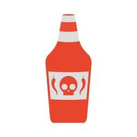hot sauce bottle isolated icon vector