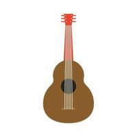 traditional mexican guitar instrument icon vector