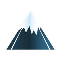 mountain with snow vector