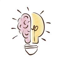 bulb and brain vector