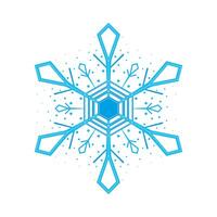snowflake blue color vector