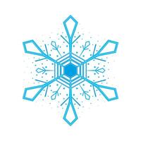 snowflake blue color vector