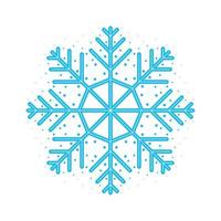 snowflake winter decoration vector