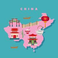 china culture map vector