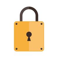 square padlock security vector