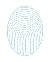 finger print access security vector
