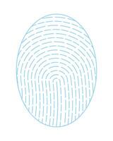 finger print access security vector