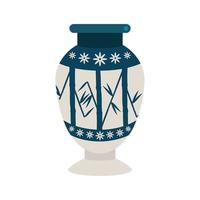chinese ceramic vase vector