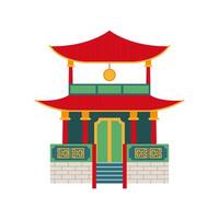 chinese culture pagoda vector