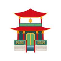 pagoda de la cultura china vector