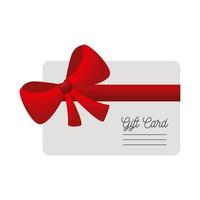 gift card with bow vector