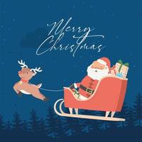 merry christmas poster vector