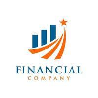 logotipo de marketing y negocios financieros. vector