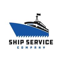 ship logo design vector