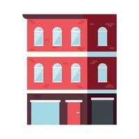 great red building vector