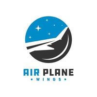 aircraft wing vector logo