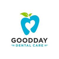 love dental health logo design vector