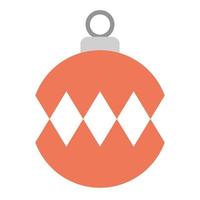 merry christmas ball isolated icon vector