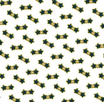 sunglasses with star shape pattern pop art style vector