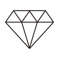 diamond luxury stone isolated icon vector