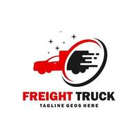 fast transport truck logo vector