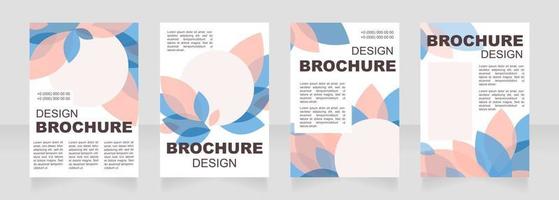 Seasonal nature blank brochure layout design vector