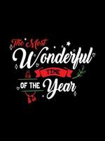 Merry Christmas lettering typography quote. Christmas t-shirt design. Christmas merchandise designs vector