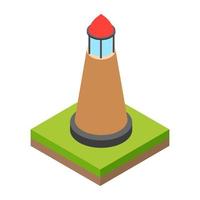 Trendy Lighthouse Concepts vector