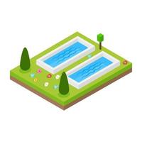 conceptos de piscina vector