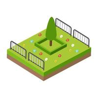 Trendy Park Concepts vector