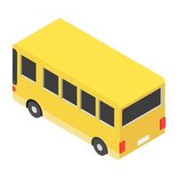 Trendy Bus Concepts vector