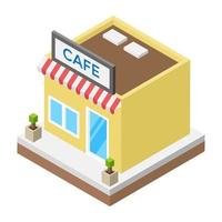 Trendy Cafe Concepts vector