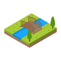 Trendy Canal Concepts vector