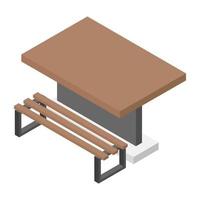 Trendy Bench Concepts vector