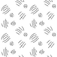 Seamless abstract pattern, black ink texture for design vector
