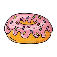 delicious sweet donut bakery icon vector