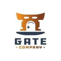 door gate vector logo