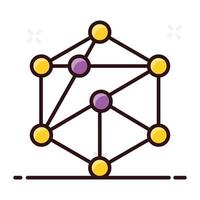 Network infrastructure icon design vector