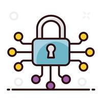 Trendy vector of bitcoin encryption