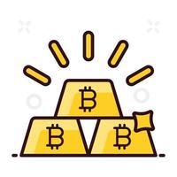 Bitcoin billion vector style