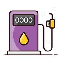 icono de dispensador de combustible vector