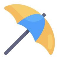 icono de paraguas estilo vector editable de brolly
