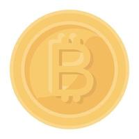 un vector moderno de bitcoin